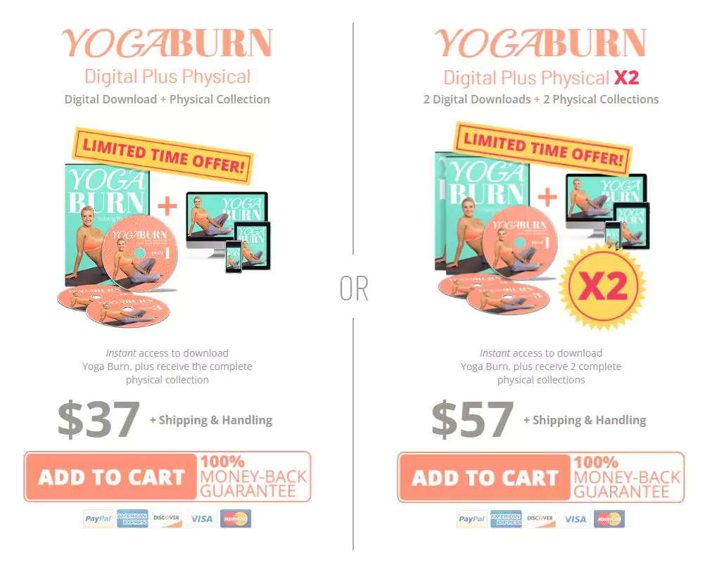 Yoga Burn Pricing 1